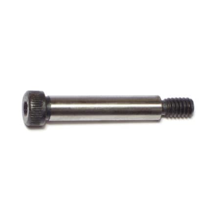 Midwest Fastener Shoulder Screw, 18 (Coarse) Thr Sz, 7/16 in Thr Lg, 1-1/2 in Shoulder Lg, Steel, 3 PK 71594